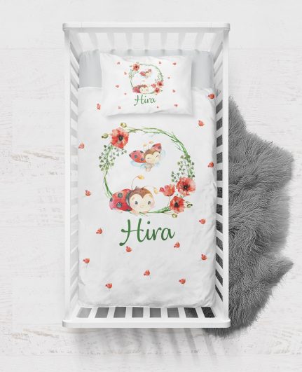 Uğur Böceği Halka Tasarımlı Nevresim Seti