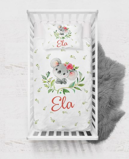 Baby Girl Koala Tasarımlı Nevresim Seti