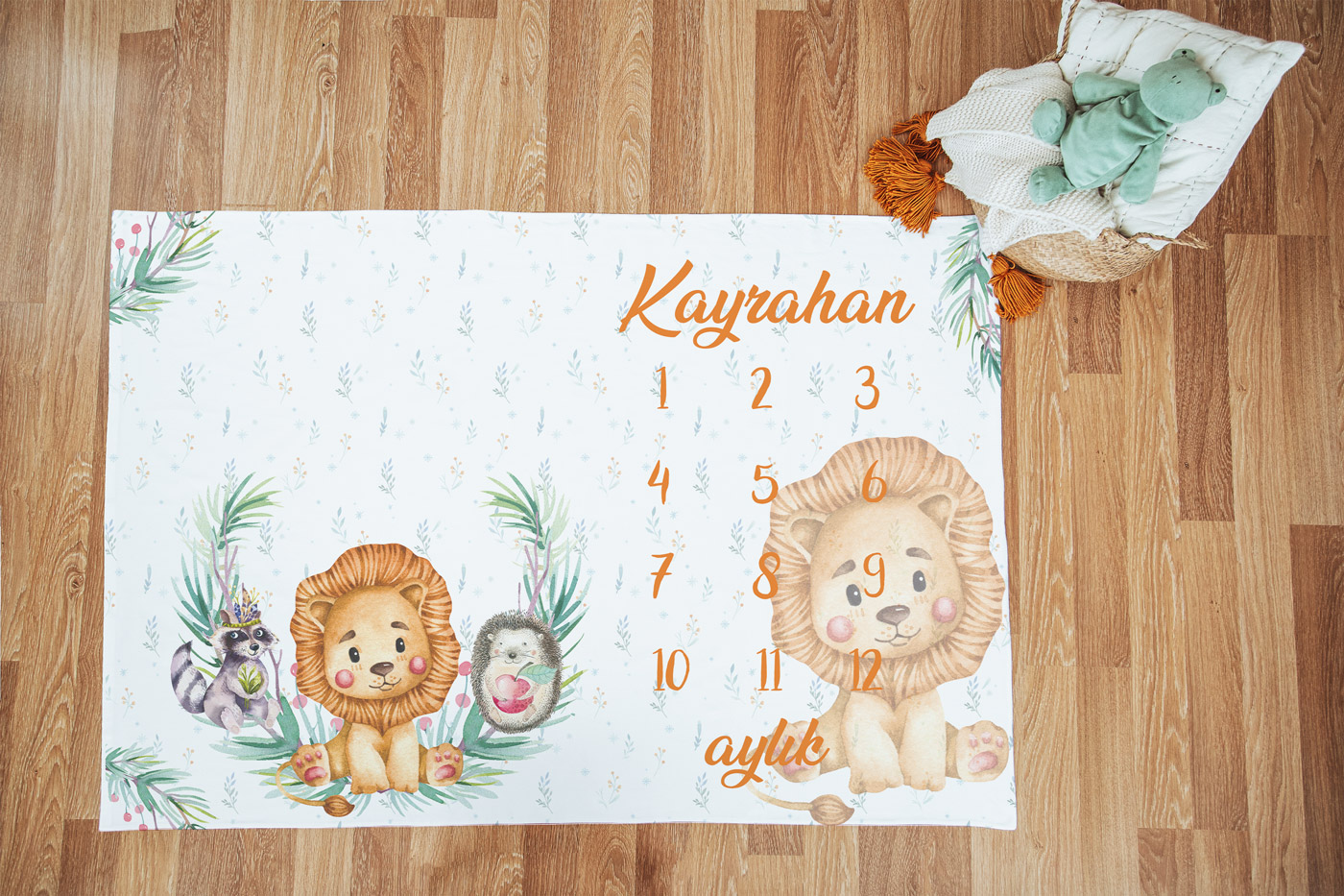 Aslan ve Arkadaşları Tasarımlı Anı Örtüsü