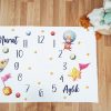 Love Space Tasarımlı Bebek Aylık Anı Örtüsü
