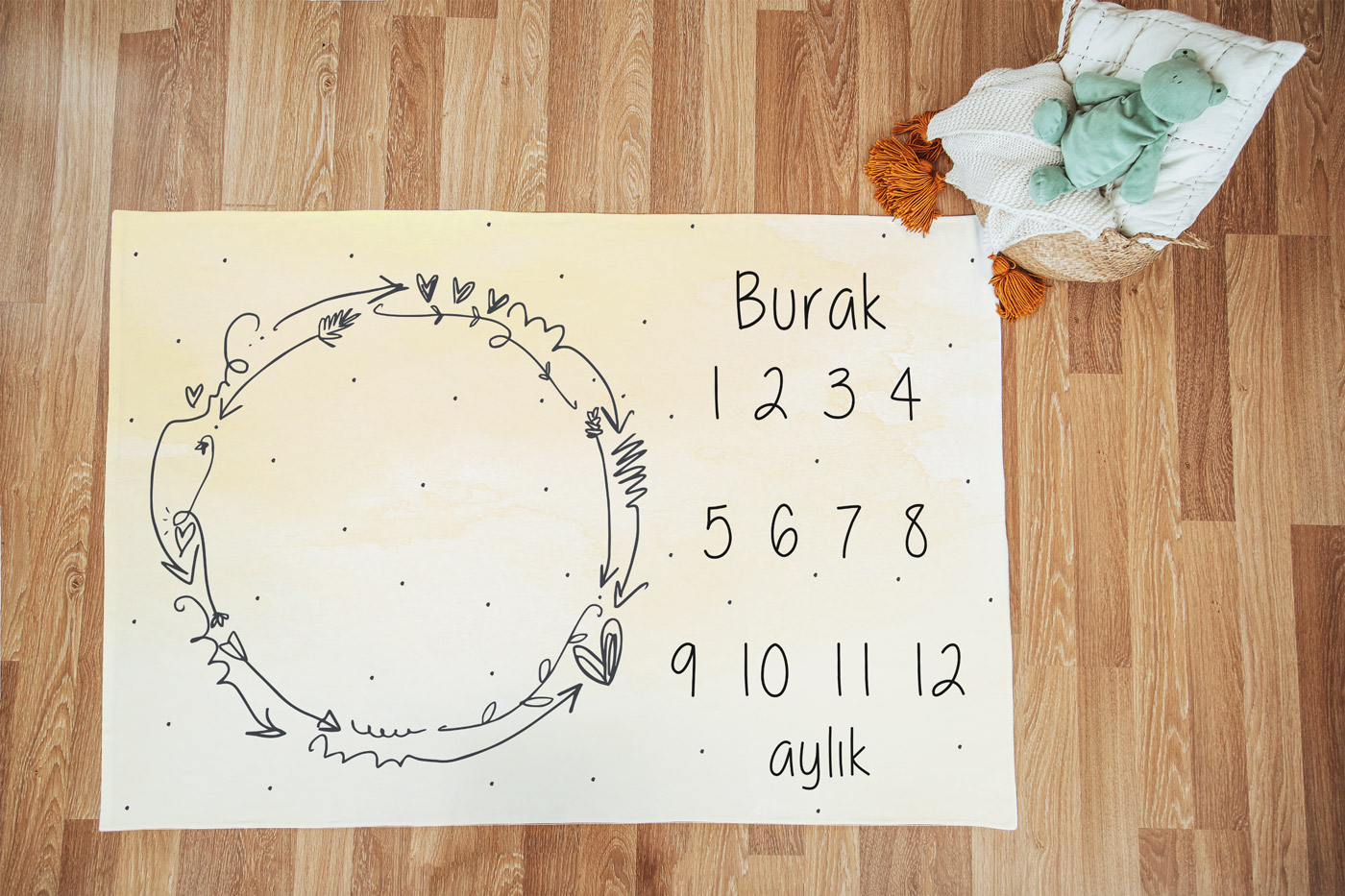 Minimal Halka Tasarım Anı Örtüsü