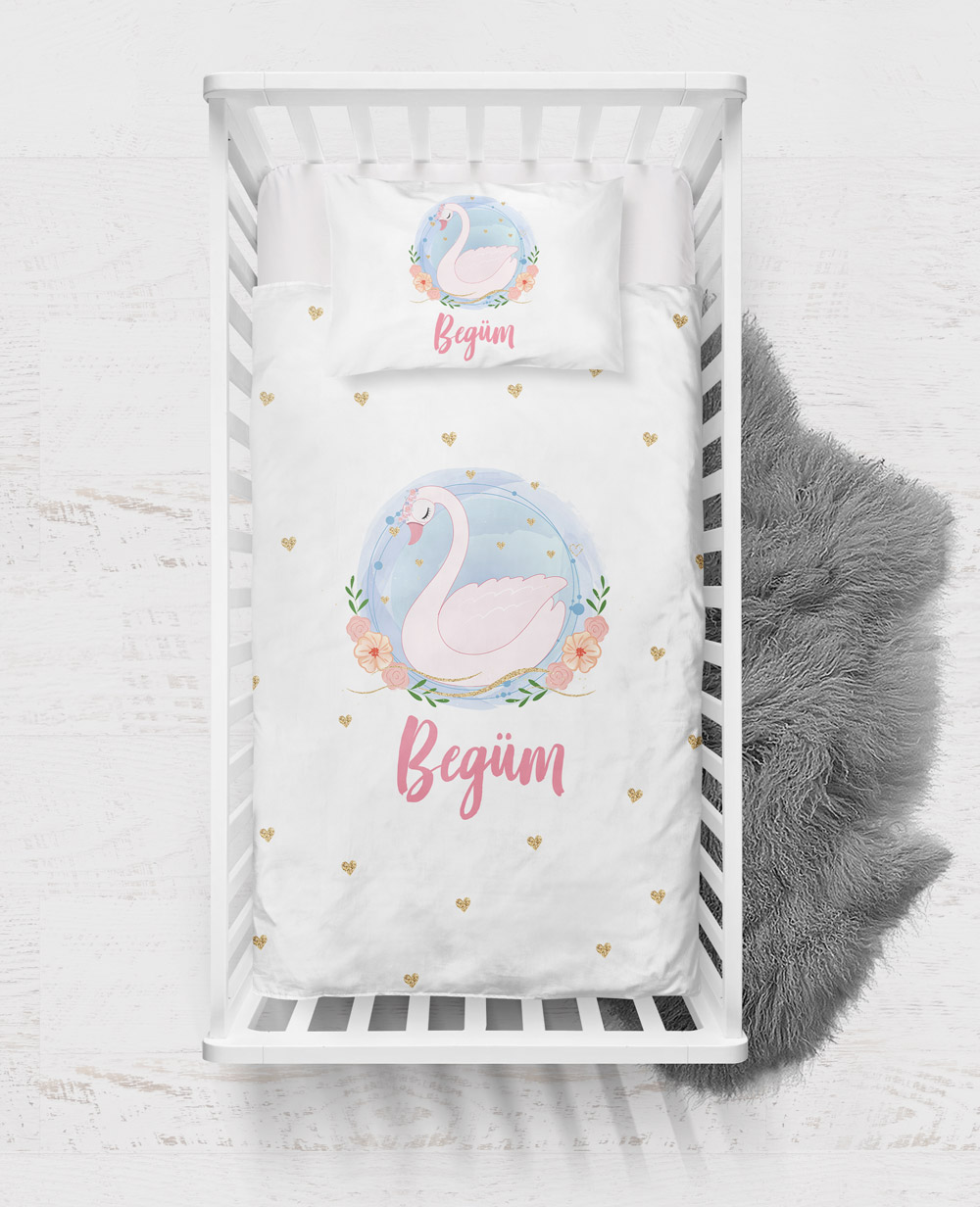 Lady Swan Tasarımlı Nevresim