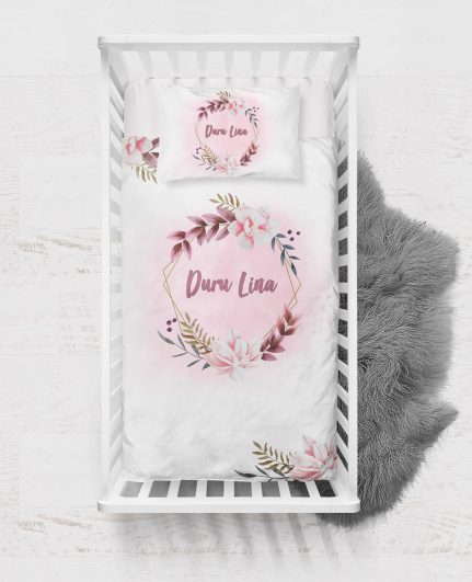 Soft Pink Floral Tasarımlı Nevresim