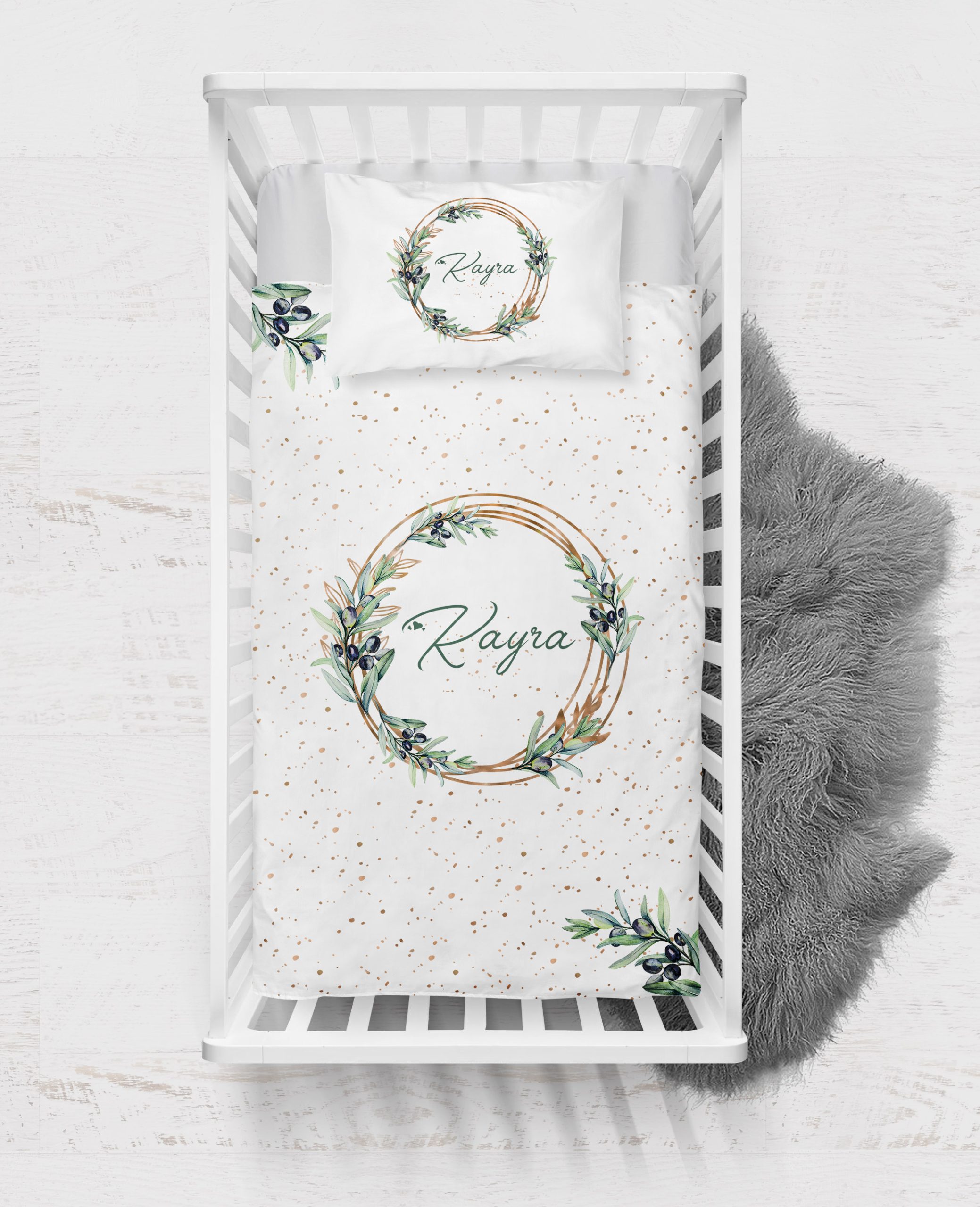 Zeytin Tasarımlı Nevresim Seti - Görsel 2